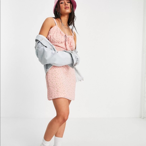 Heartbreak tie front floral mini dress - Picture 4 of 4